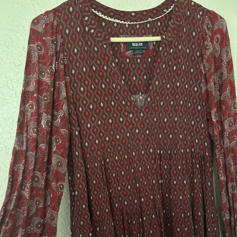 Anthro long sleeve dress